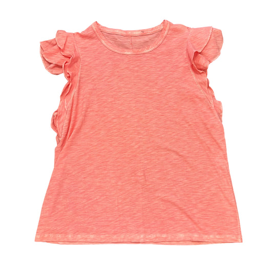 PINK SHIRT RUFFLE SLEEVES PIMA COTTON 249 MEDIUM