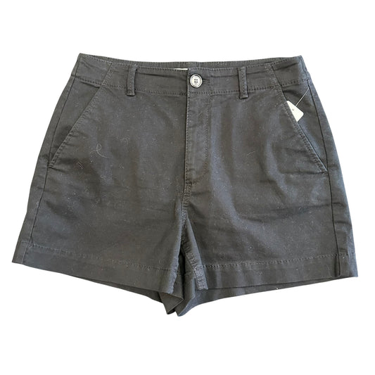 LOFT THE WASHED TWILL SHORTS BLACK FLAT FRONT 44 SZ 2