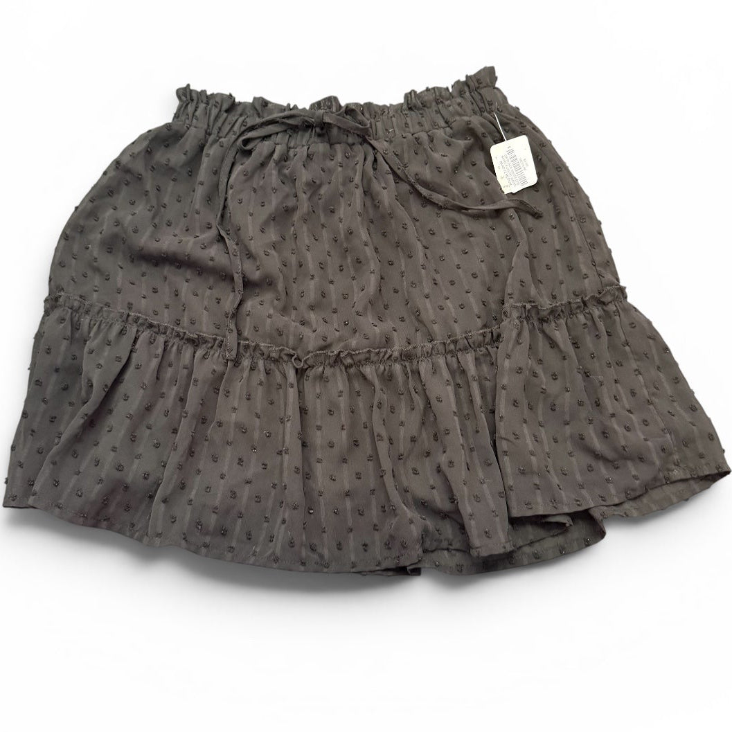 GB BLACK SWISS DOT SKIRT ELASTIC WAISTBAND 72 MEDIUM