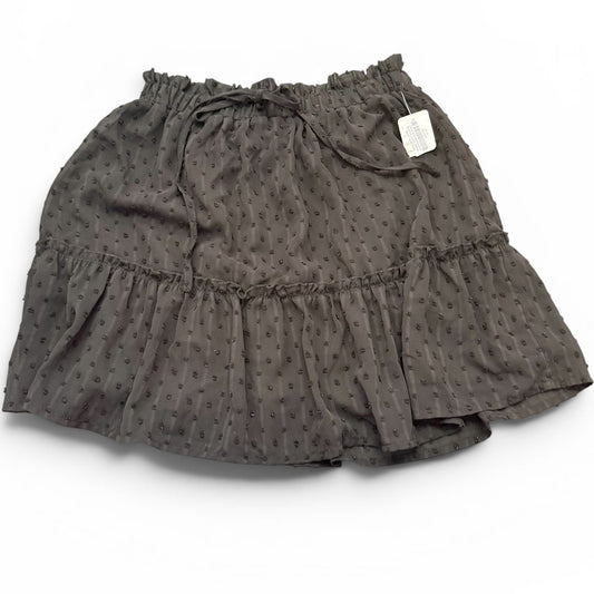 GB BLACK SWISS DOT SKIRT ELASTIC WAISTBAND 72 MEDIUM