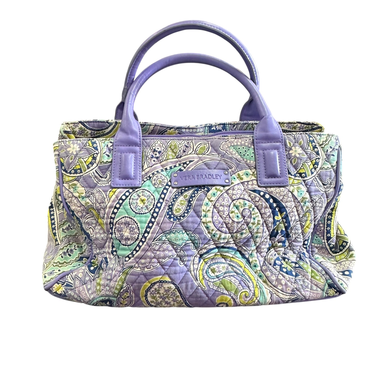 VERA BRADLEY LAVENDER PAISLEY HANDBAG 258 OS