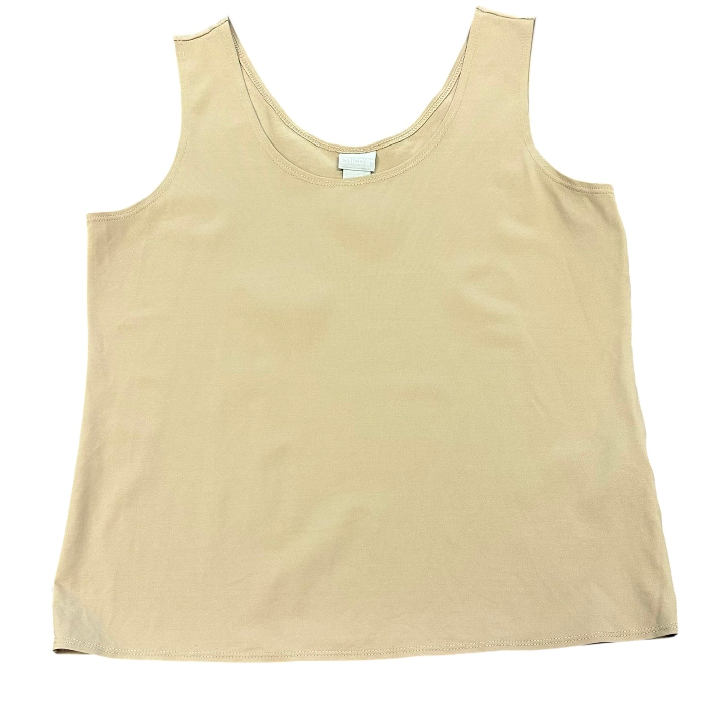 CHICOS TAN CAMISOLE TANK TOP LARGE