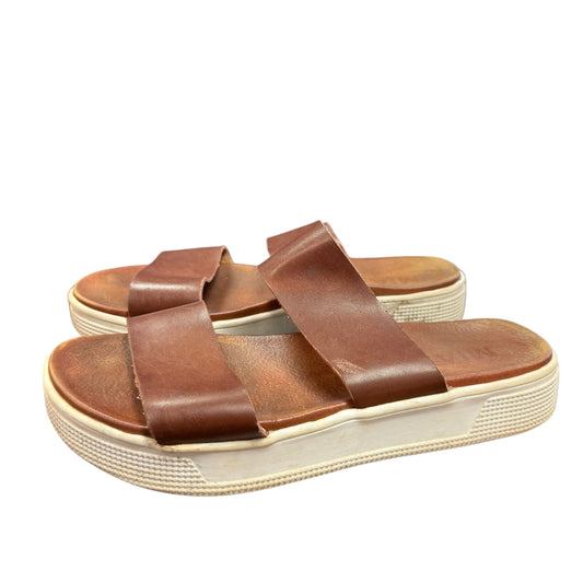 MIA SAIGE SANDAL IN COGNAC 100 SZ 7