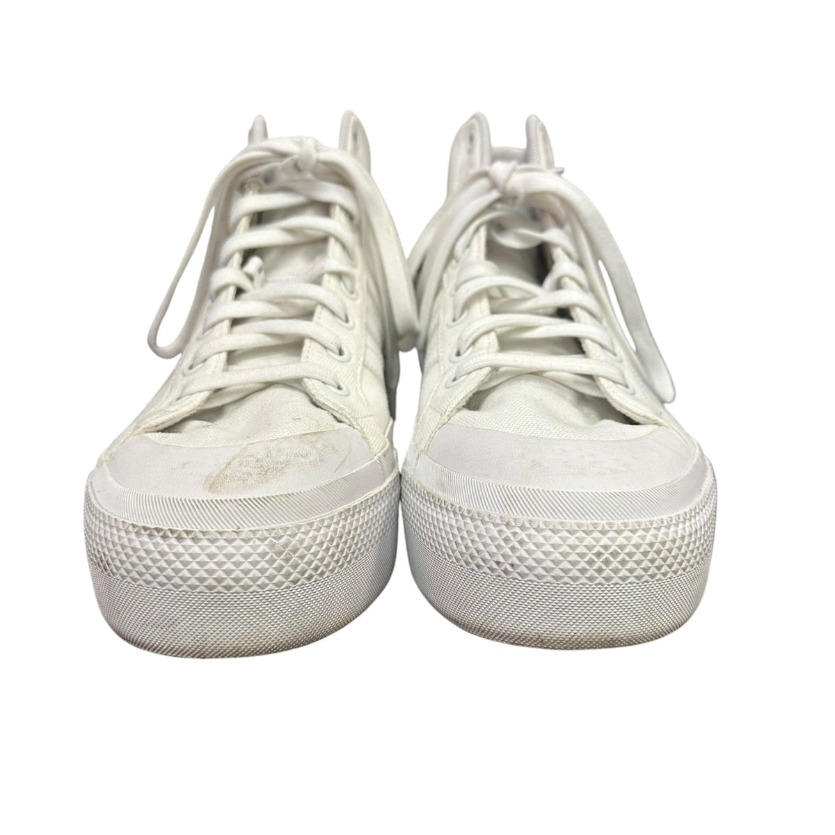 ADIDAS WOMENS BRAVADA 2.5 MID PLATFORM SNEAKERS 143 SZ 8.5