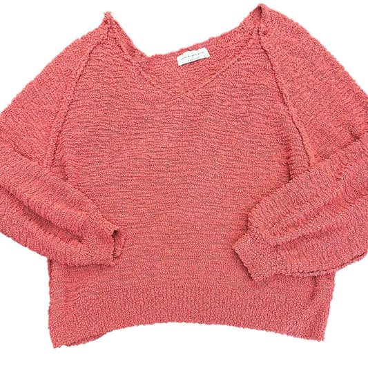 PINK LILY MAUVE PINK OVERSIZED SWEATER TEXTURED 15 LARGE