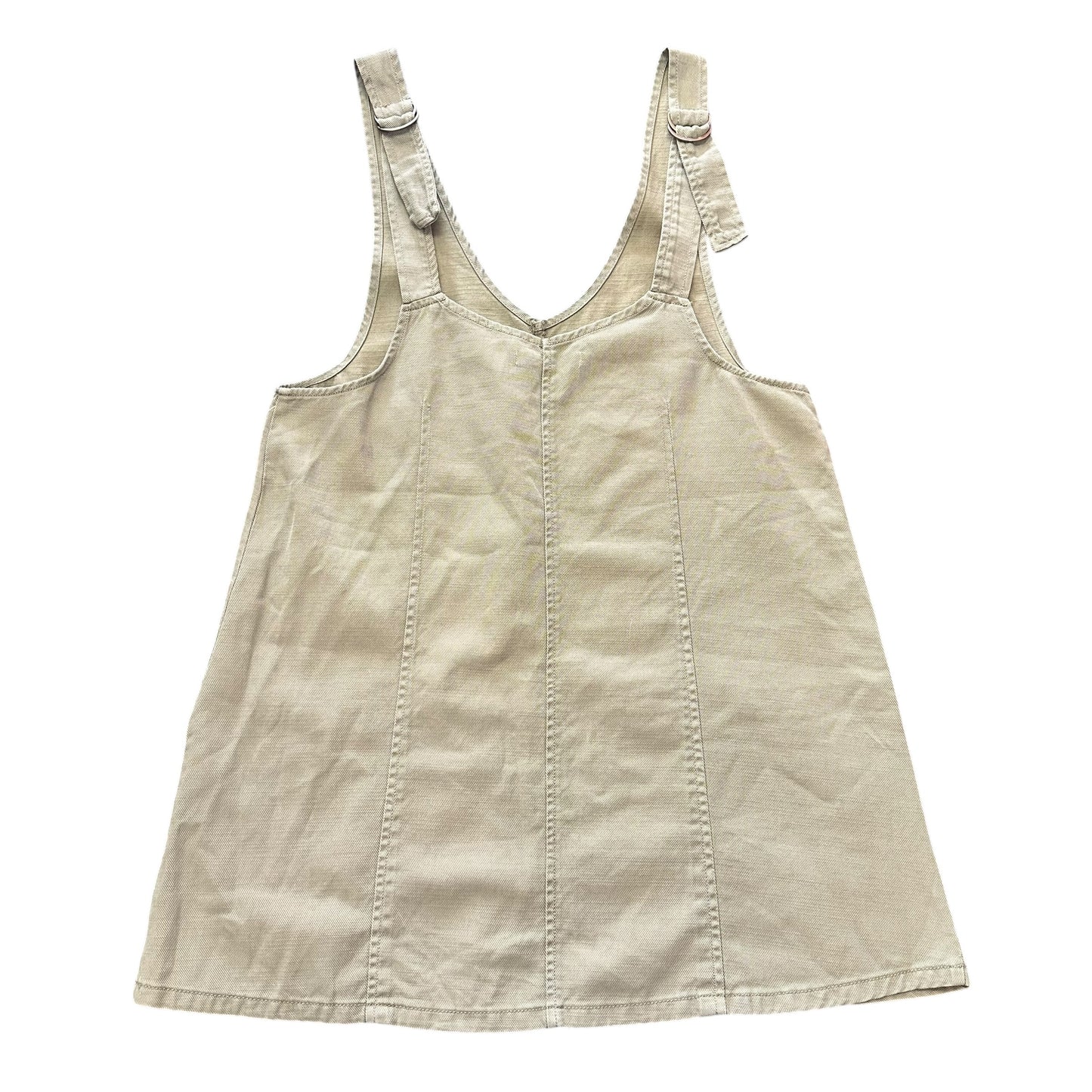 ARIZONA GREEN DENIM OVERALL DRESS 26 MEDIUM