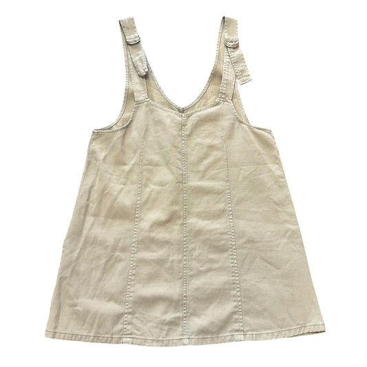 ARIZONA GREEN DENIM OVERALL DRESS 26 MEDIUM