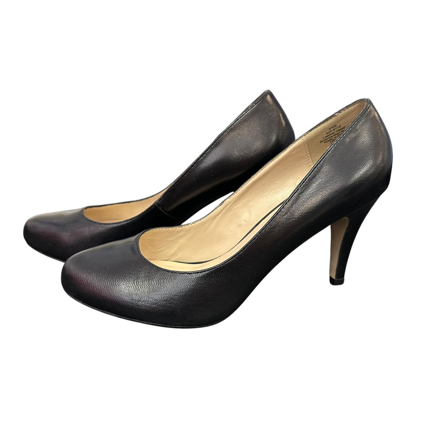 LIZ CLAIBORNE BLACK ROUND TOE HEELS 44 SZ 6.5