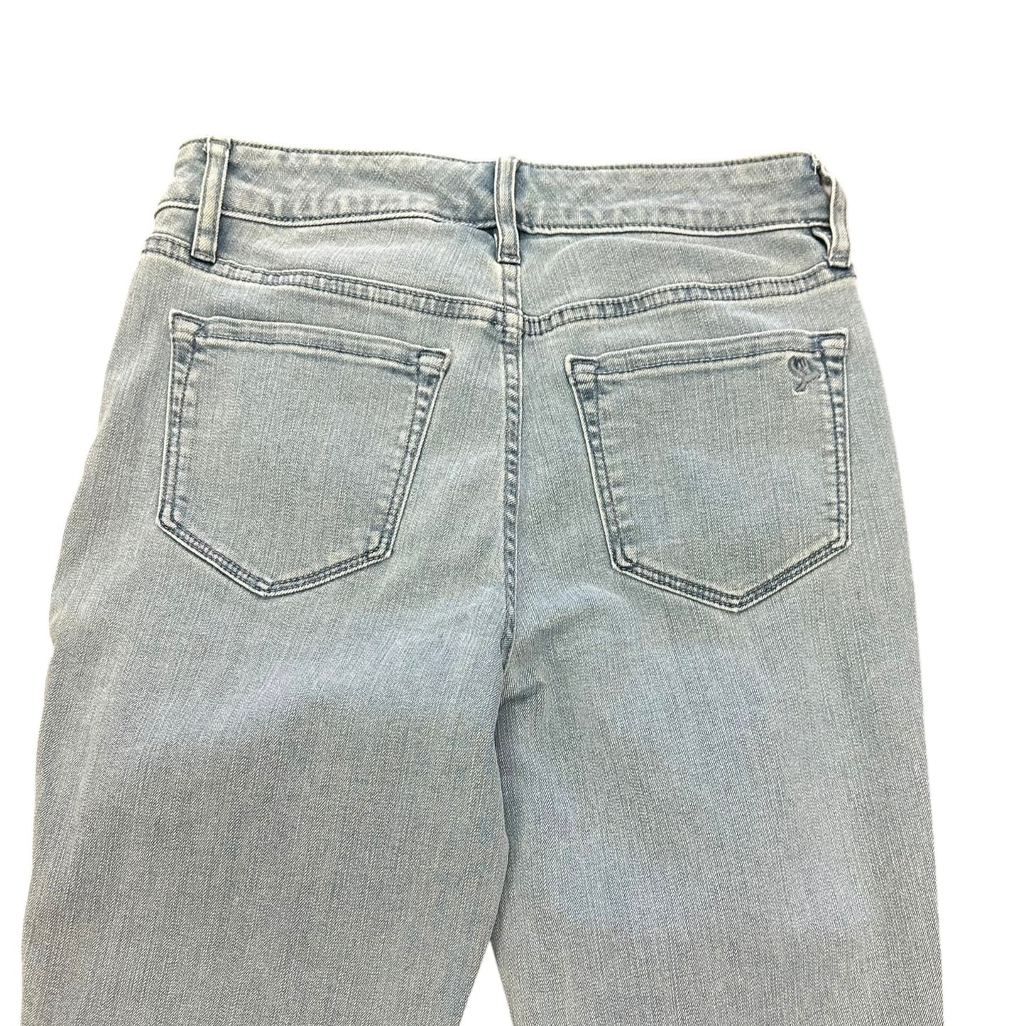 MARTHA STEWART BLUE JEANS WHITE EMBROIDERED 44 SZ 0