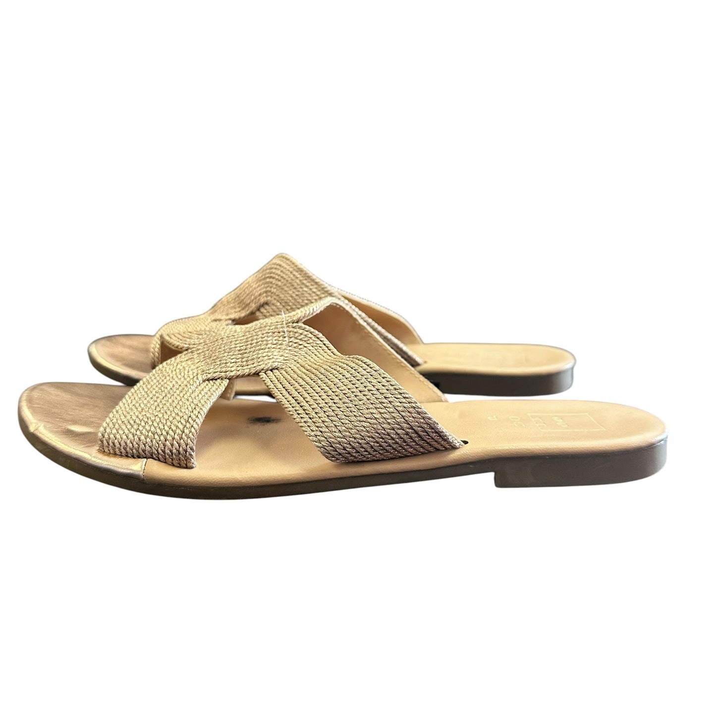 SHU SHOP BRONZE FLAT SANDALS 244 SZ 10