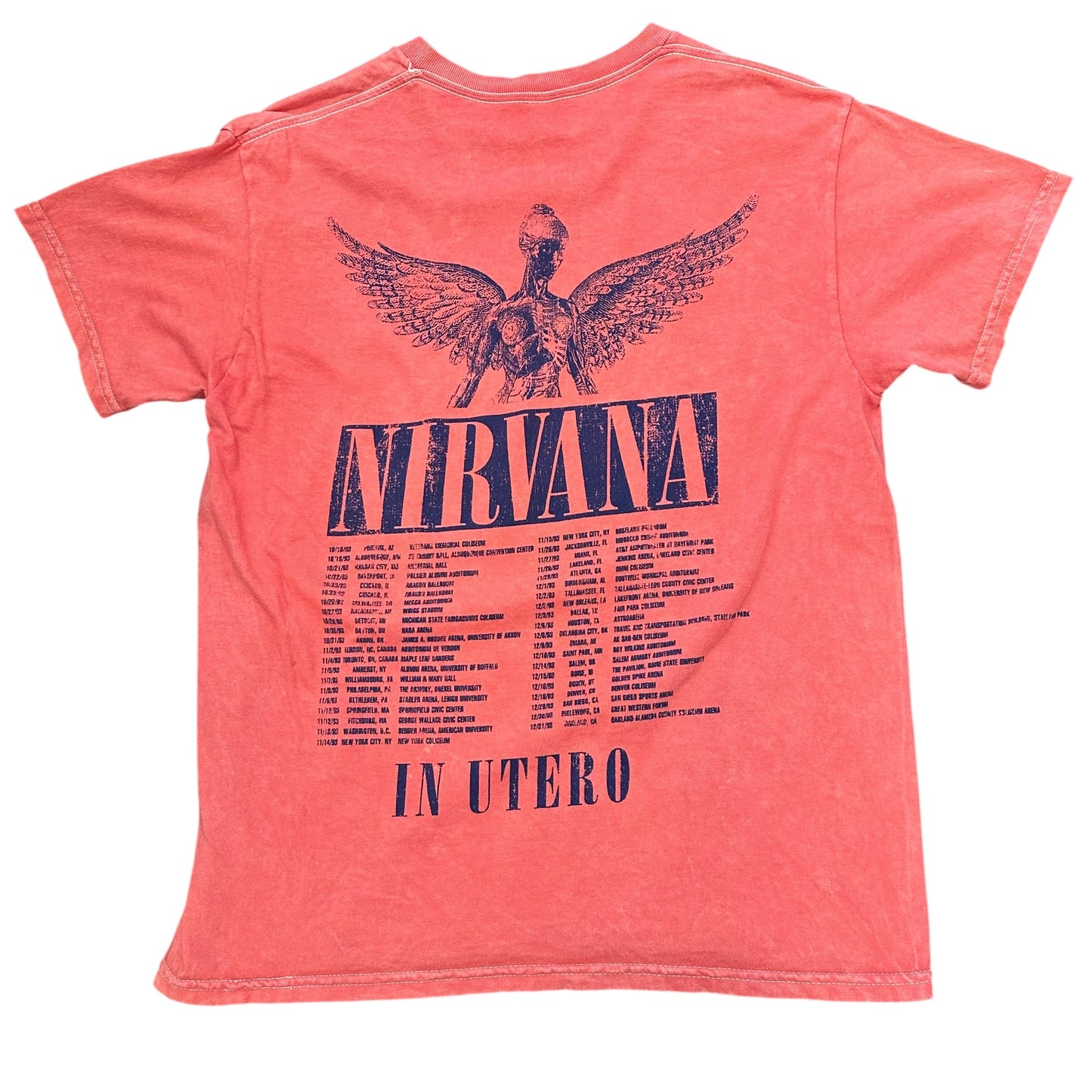 NIRVANA PINK GRAPHIC TSHIRT 179 MEDIUM