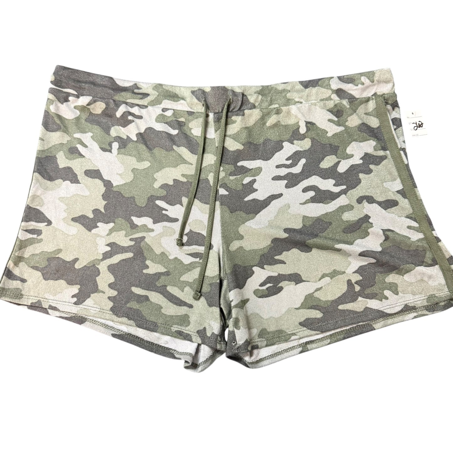 LUCKY BRAND GREEN CAMO DRAWSTRING SHORTS 262 XXL