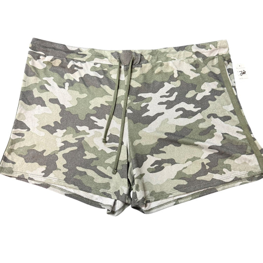 LUCKY BRAND GREEN CAMO DRAWSTRING SHORTS 262 XXL