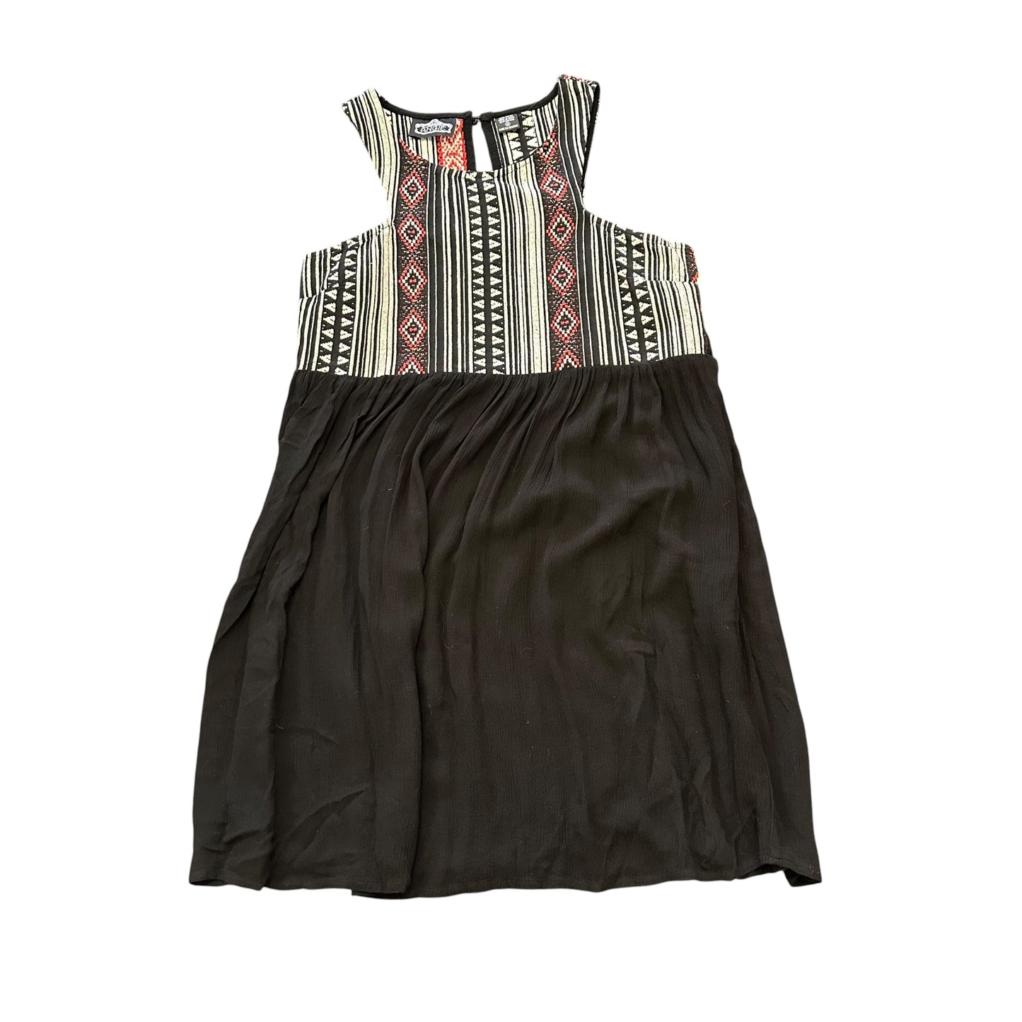 ANGIE BLACK BOHO EMBROIDERED DRESS 239 MEDIUM