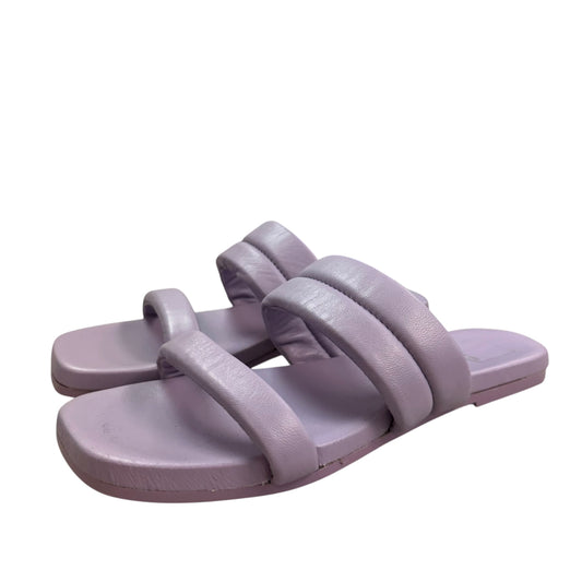 DOLCE VITA DOUBLE STRAP PURPLE FLAT SANDALS 123 SZ 10
