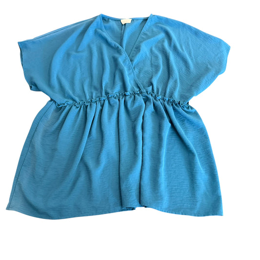 MIDNIGHT BLUE BABYDOLL BLOUSE 3XL