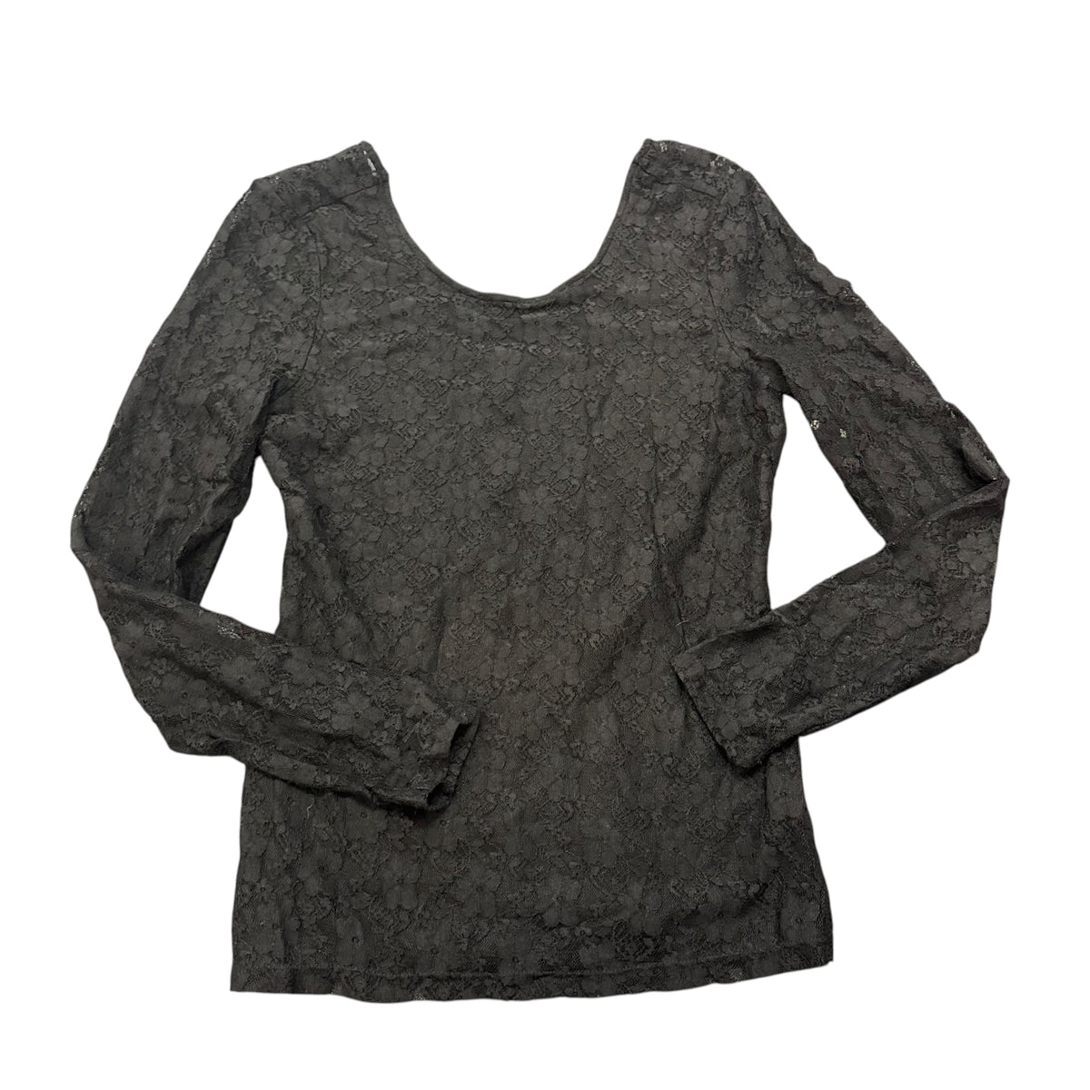 GENTLE FAWN BLACK LACE, LONG SLEEVE BLOUSE 263 NWT $58 SMALL