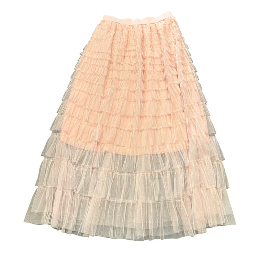PINK TULLE MAXI SKIRT 43 SMALL