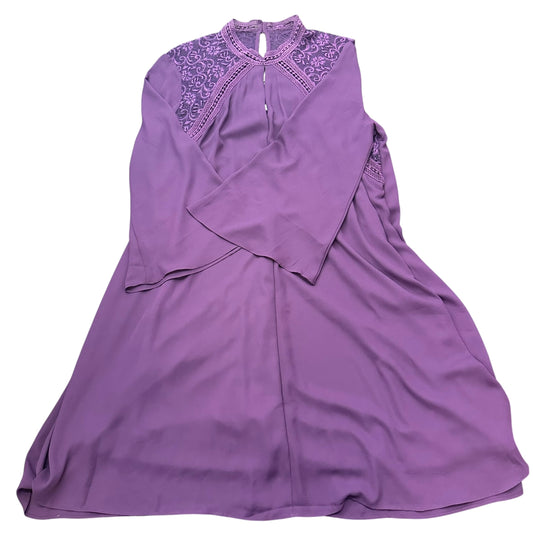 JAMES & ERIN PURPLE CHIFFON LACE DRESS NWOT 100 XL