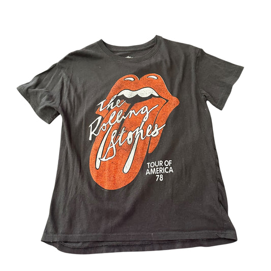 THE ROLLING STONE BLACK TSHIRT 122 SMALL