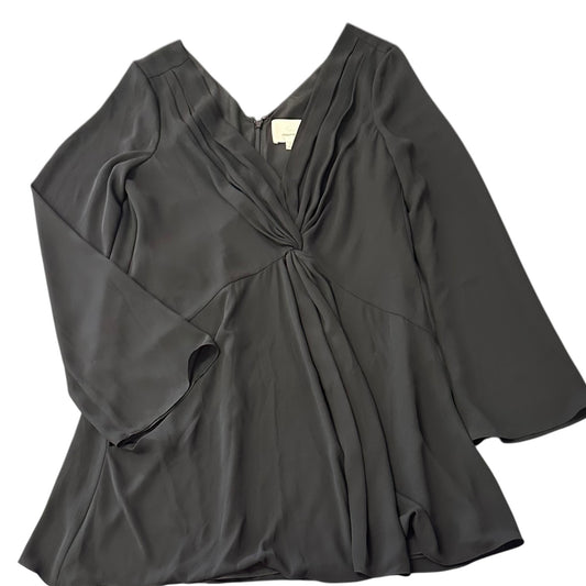 CINQ A SEPT BLACK MINI LONG SLEEVE DRESS 100 SZ 2