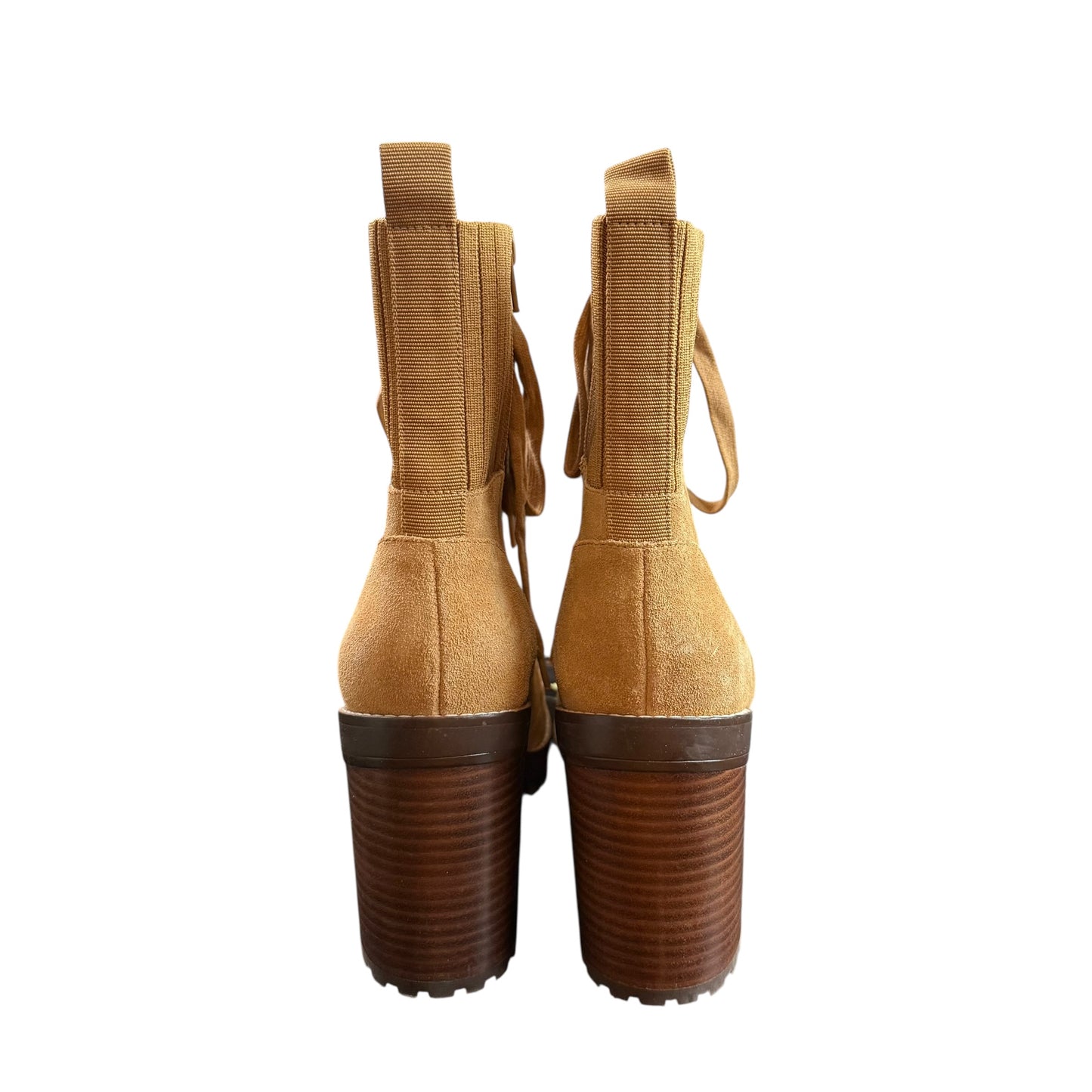 DELTAN SOPHIE SUEDE CHUNKY LUG SOLE HIKER BOOTIE NEW 218 9M
