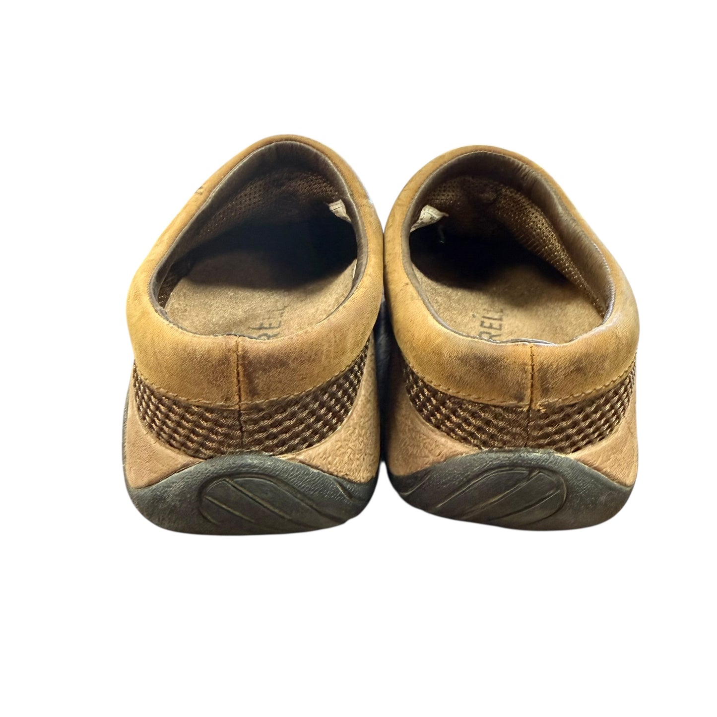 MERRELL BREEZE 2 BROWN MESH LEATHER CLOG 238 SZ 7.5