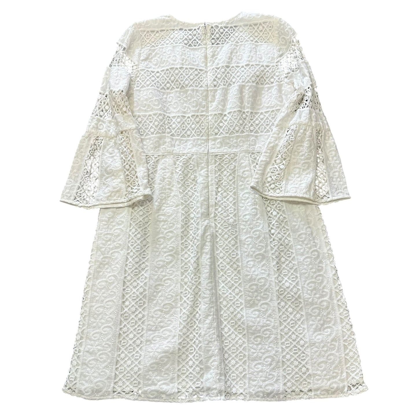 LOFT WHITE CHROCHET LACE DRESS 264 SZ 6P