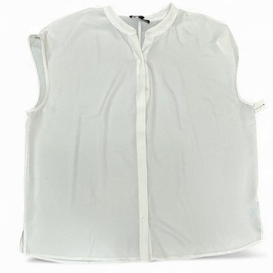 ELOQUII SEMI SHEER WHITE BLOUSE 100 SZ 22