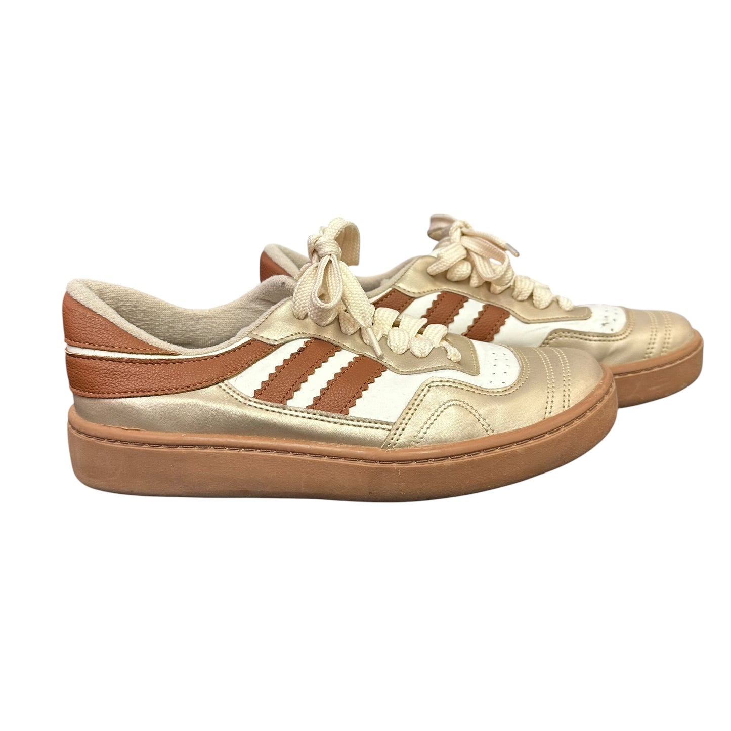 MKS BEIGE BROWN SNEAKERS 14 SZ 7