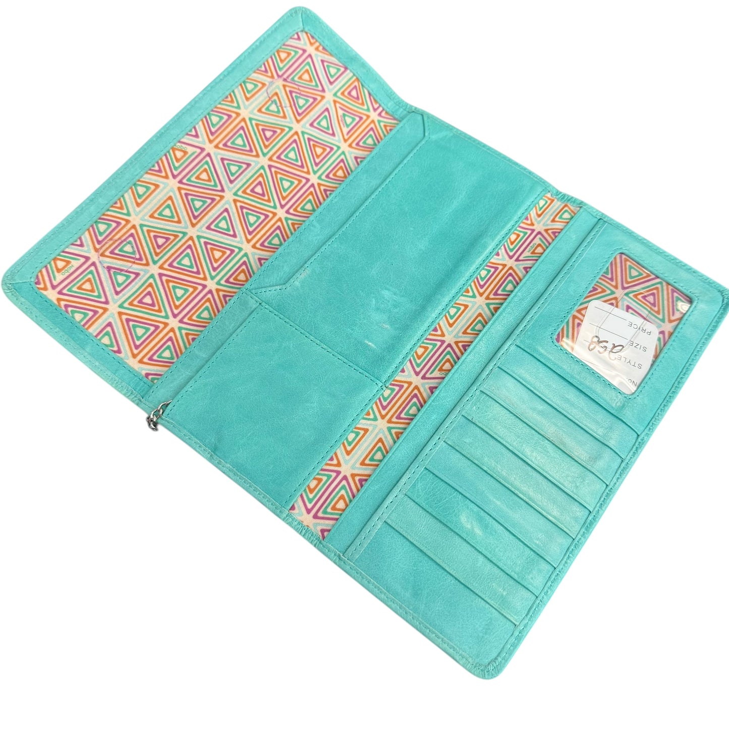 HOBO TRIFOLD TURQUOISE WALLET 258 OS