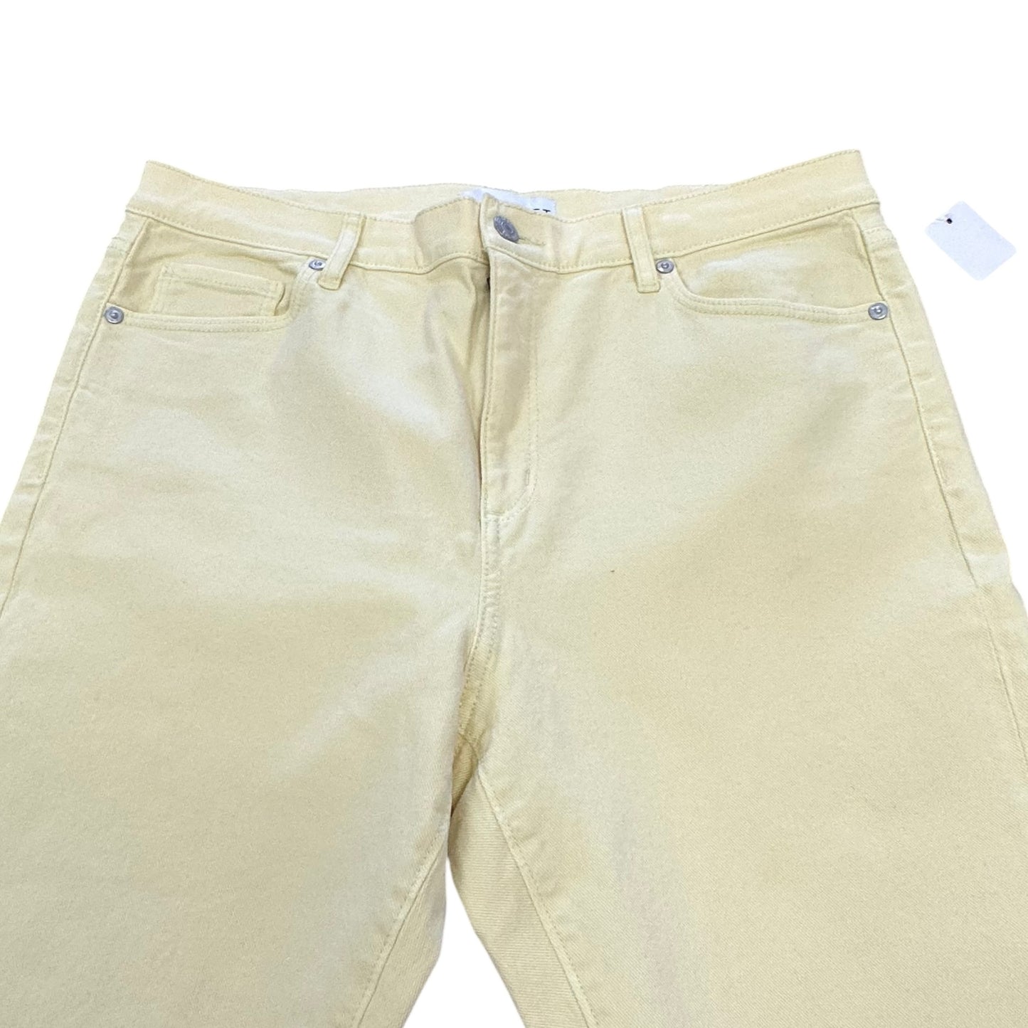 THE LOFT KICK CROP LIGHT YELLOW JEANS 8 Sz 30/10