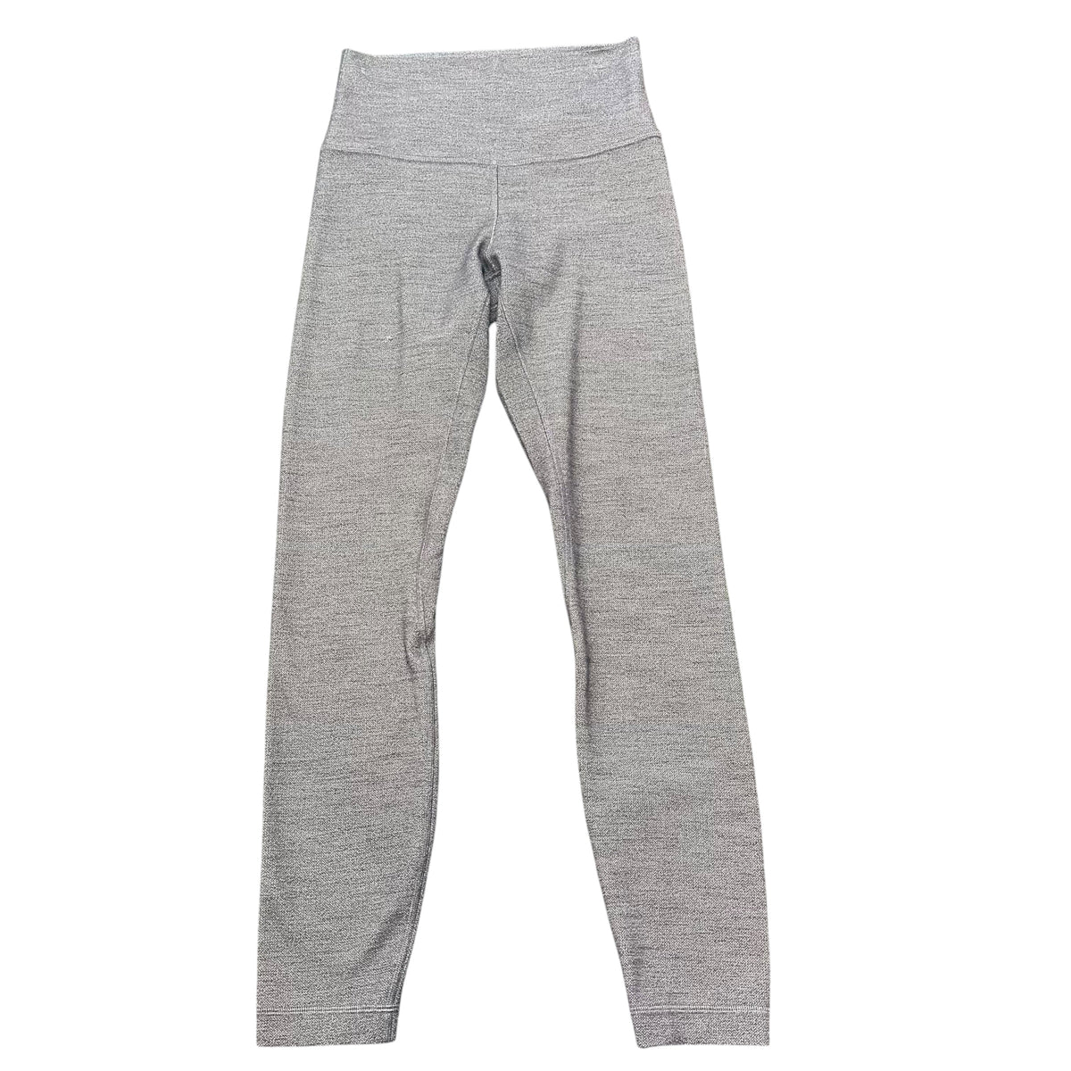 LULULEMON GREY HIGH WAISTED LEGGINGS 7/8 100 SZ 4