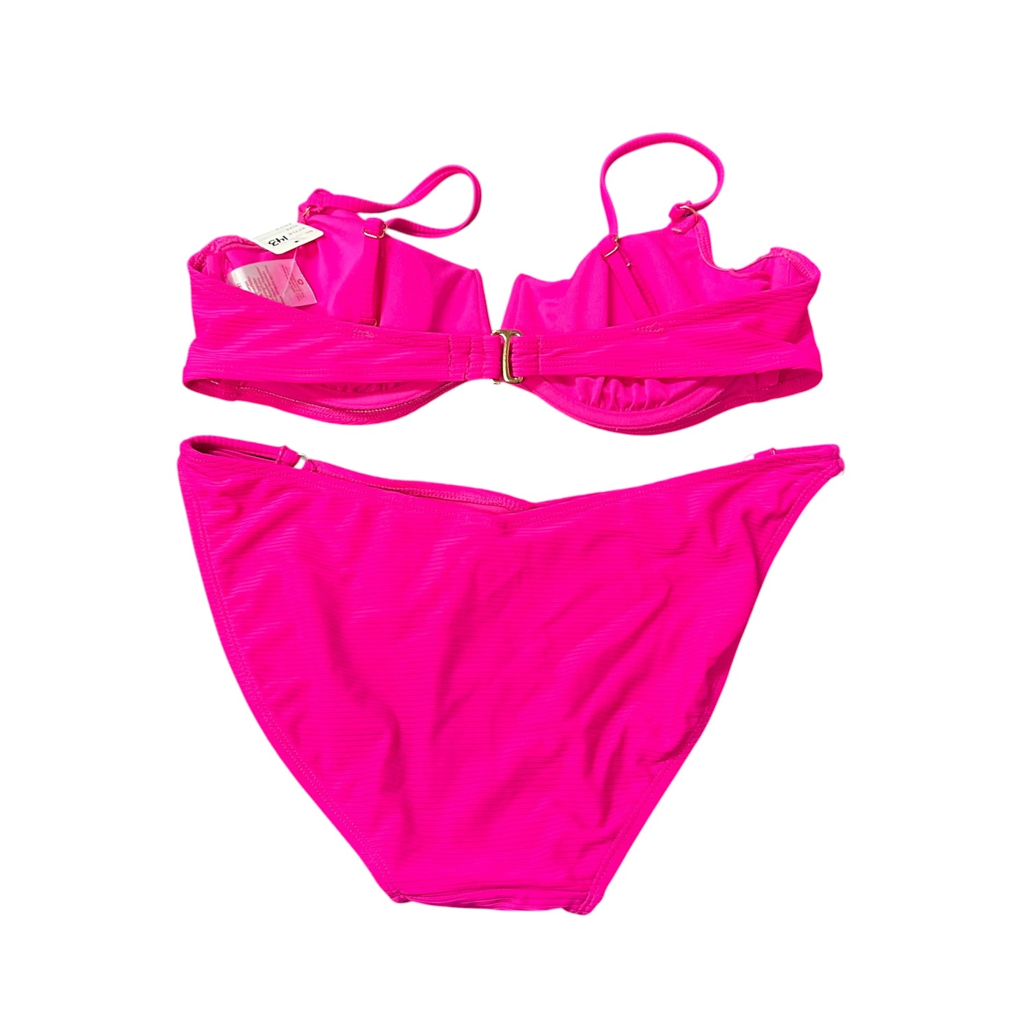 NOBO PINK 2 PC BIKINI SWIMSUIT 143 LARGE