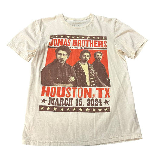 JONAS BROTHERS BEIGE TSHIRT 100 MEDIUM