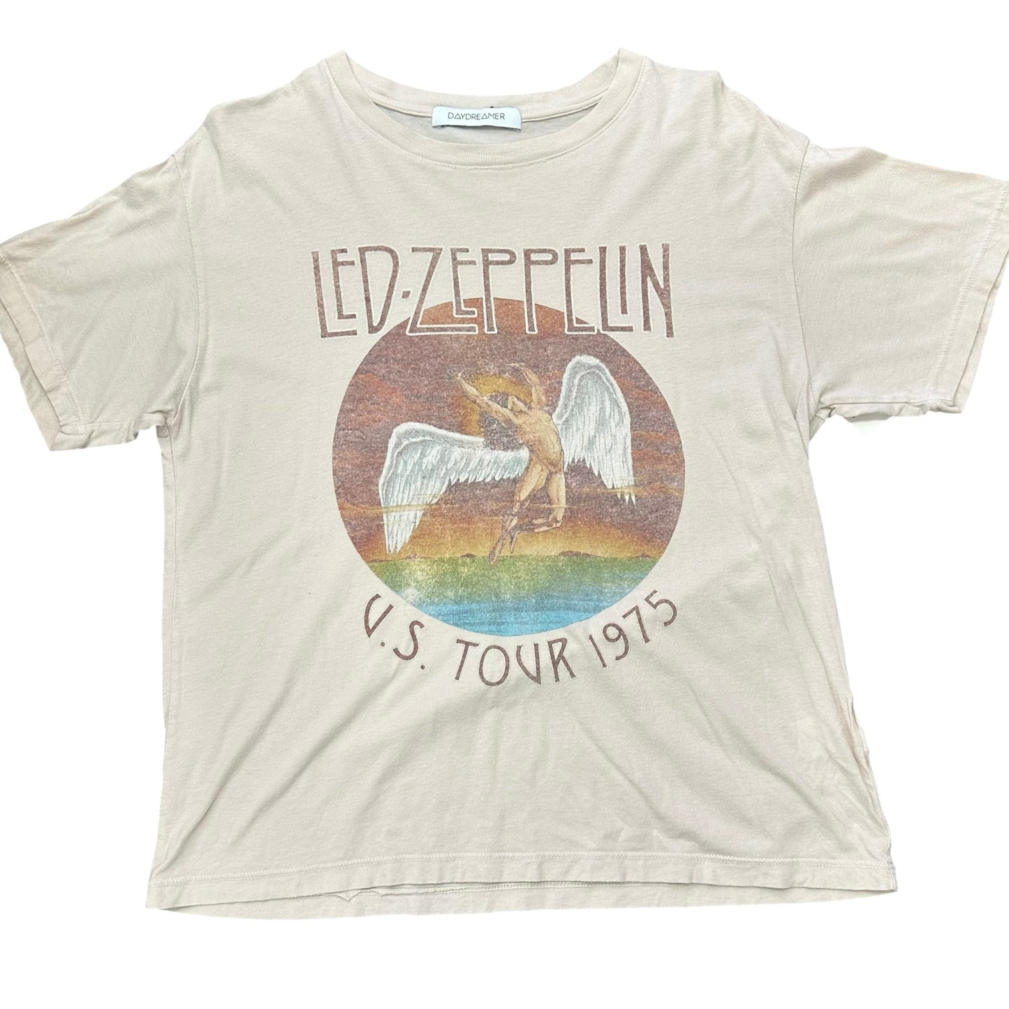 DAYDREAMER LED ZEPPLIN TAN TSHIRT 100 XS **