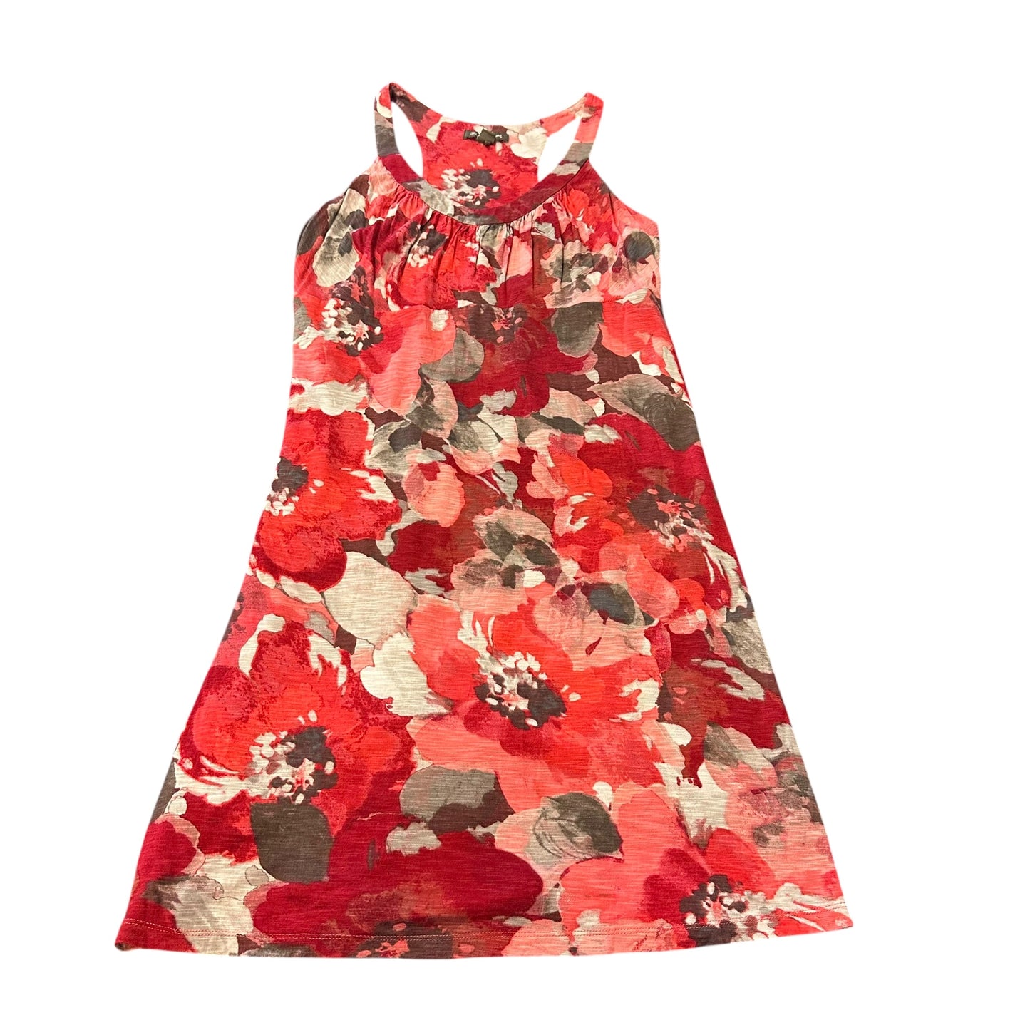 TOMMY BAHAMA RED BROWN FLORAL SLEEVELESS DRESS 276 LARGE