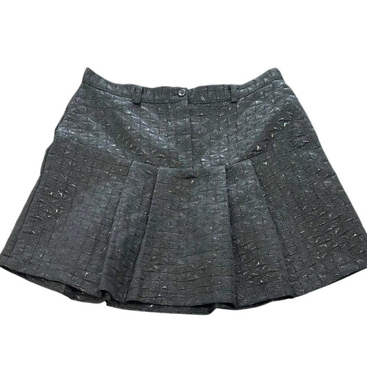 LILY WHITE BLACK PLEATED SKIRT 196 LARGE