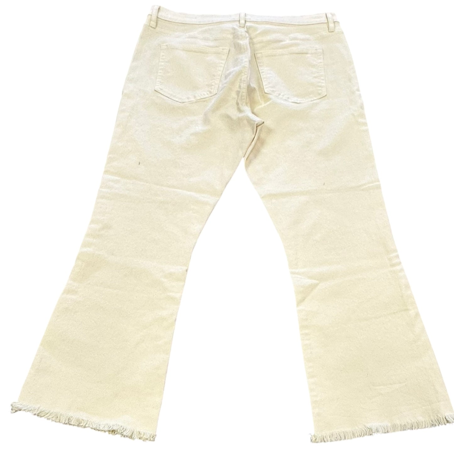 THE LOFT KICK CROP LIGHT YELLOW JEANS 8 Sz 30/10