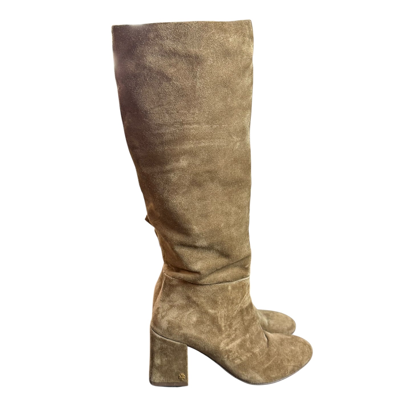 TORY BURCH KIRA KNEE HIGH BOOTS BROWN SUEDE 254 SZ 7.5