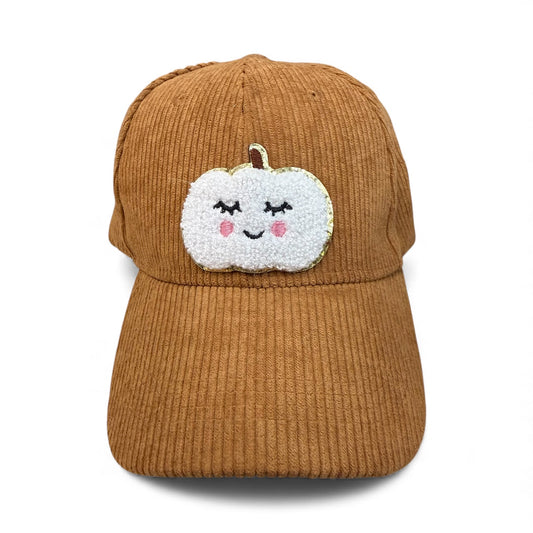 BROWN CORDUROY PUMPKIN CAP 227