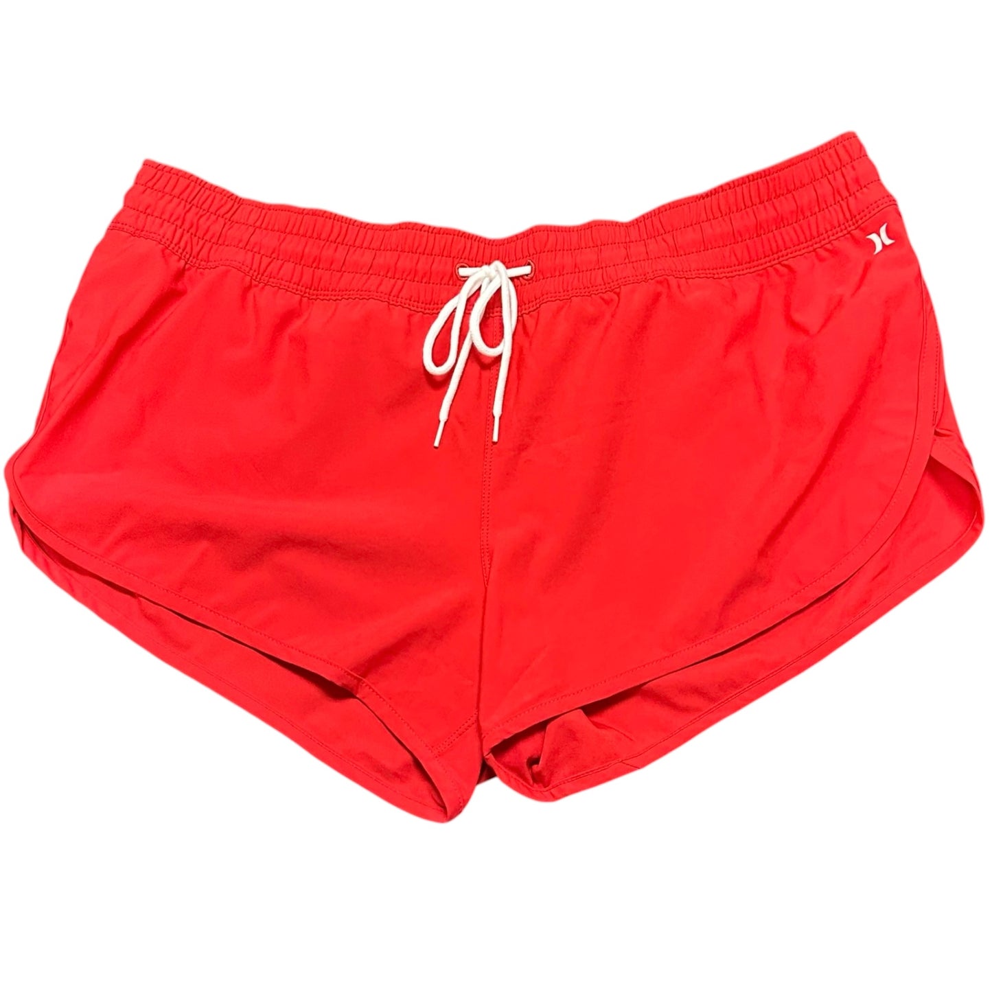 HURLEY RED ATHLETIC SHORTS NO LINER 100 LARGE