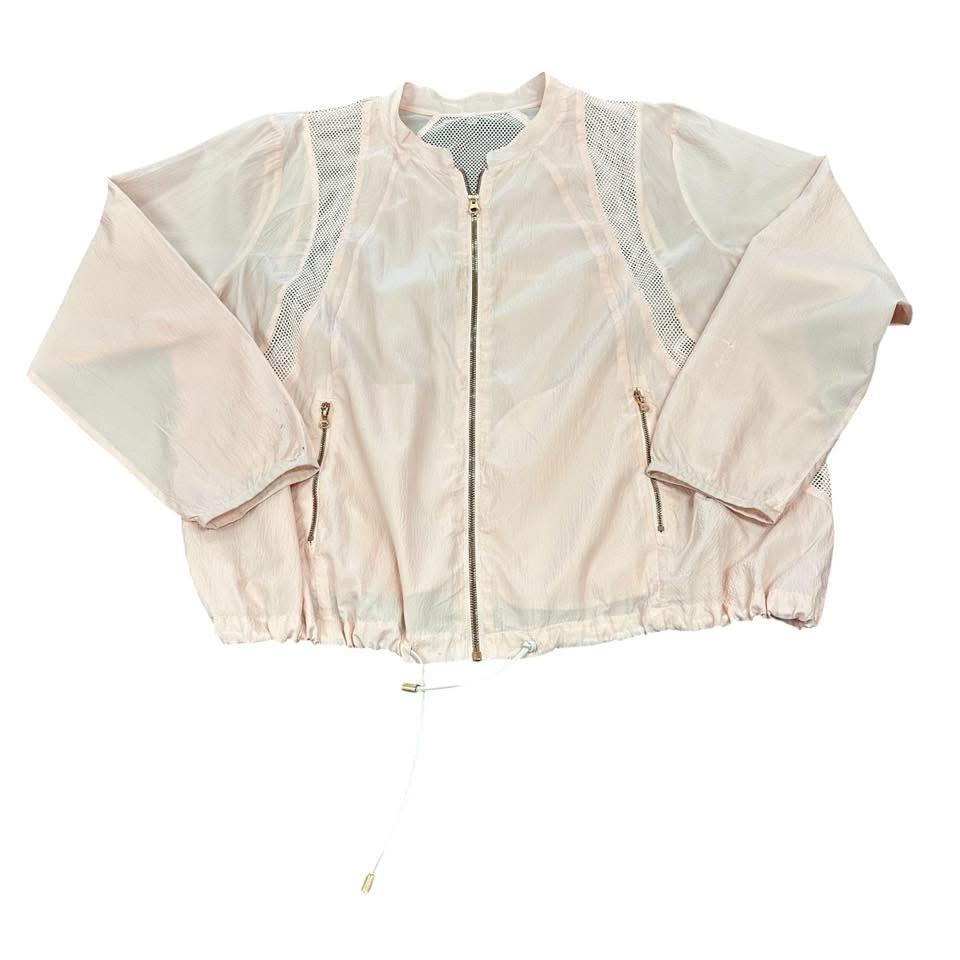 LIGHT PINK WINDBREAKER JACKET 2XL 227 *SPOTS
