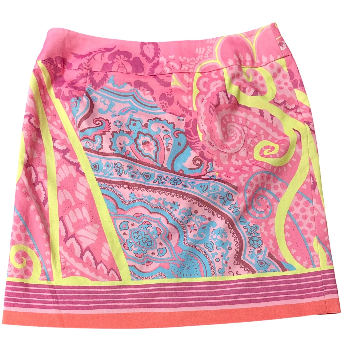 IVY JANE PINK PAISLEY SKIRT NWT 282 SZ 10