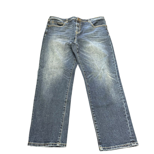 LIVERPOOL BLUE DENIM HIGH RISE WIDE LEG JEANS 100 SZ 14/32