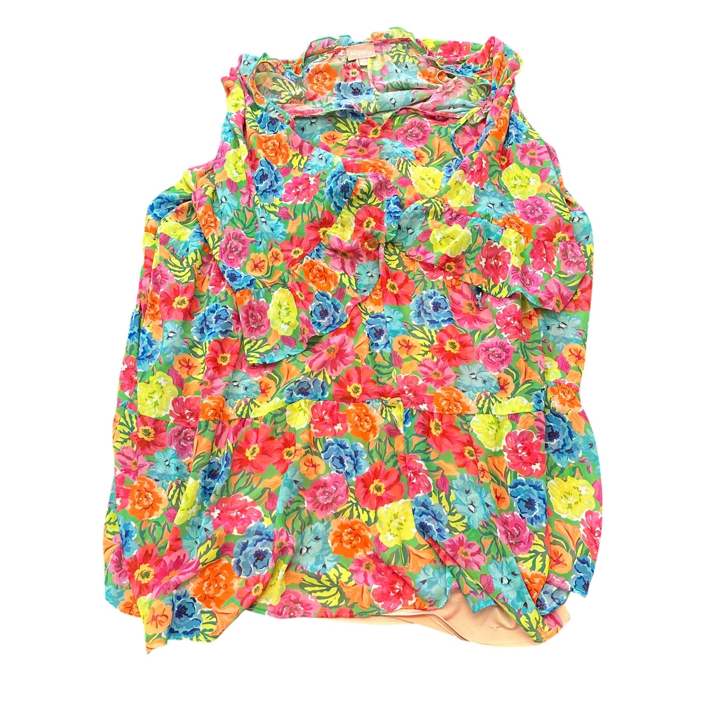 SHOW ME YOUR MUMU COLORFUL FLORAL DRESS 123 2X