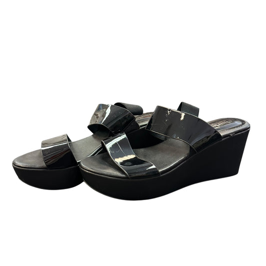 CHARLES BLACK PLATFORM SANDALS 169 SZ 7.5