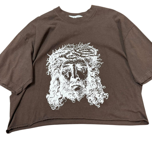 JACK B WIESE BROWN CROPPED TSHIRT 100 XL
