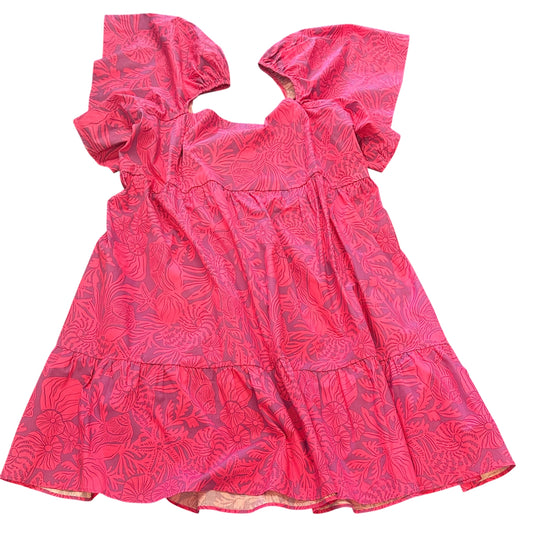 SHOW ME YOUR MUMU PINK PURPLE SMOCKED TIERED DRESS 123 1X