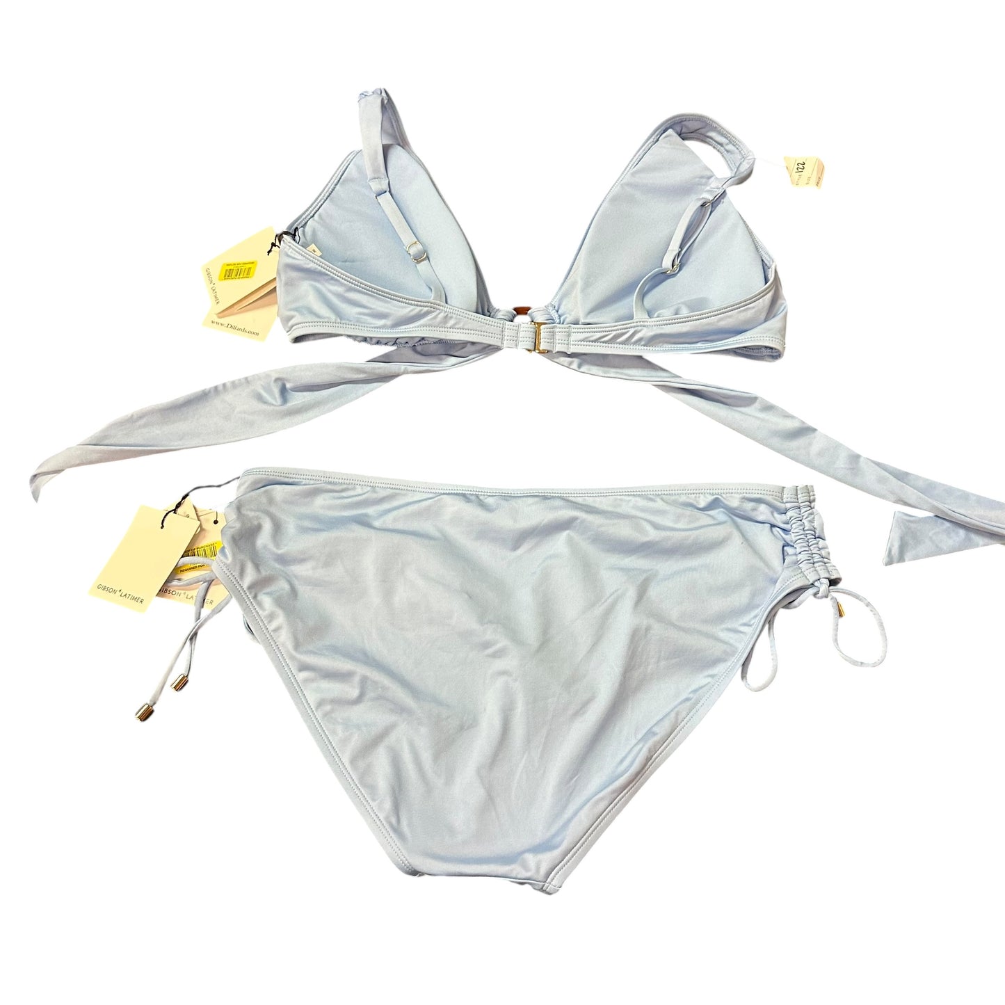 GIBSON LATIMER BABY BLUE TWO PC BIKINI SWIMSUIT NWT 122 LARGE